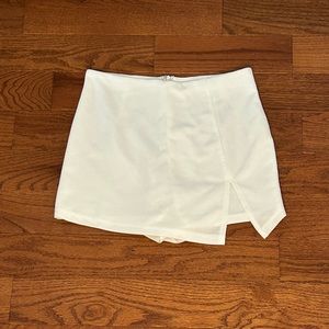 White Mini Skort